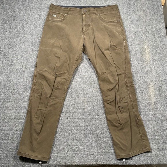 Kuhl Other - KUHL Revolvr Pants Mens 38x32 Khaki Straight Fit Hybrid Fabric Outdoor Casual